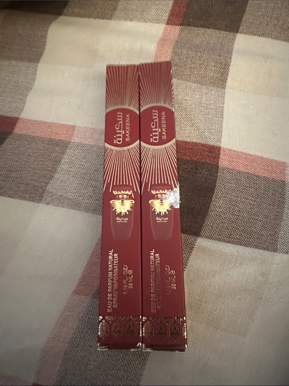 Sakeenah Red Floral Perfume Box Duo